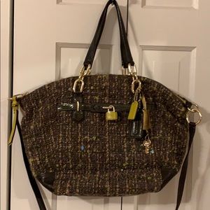 Coach Tweed Shoulder/Crossbody Handbag